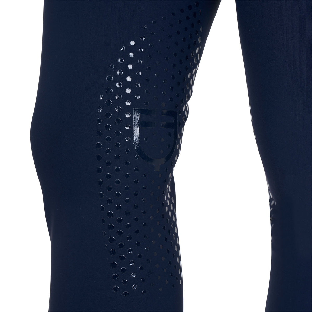 Women's high-waisted breeches with rhinestone logo
