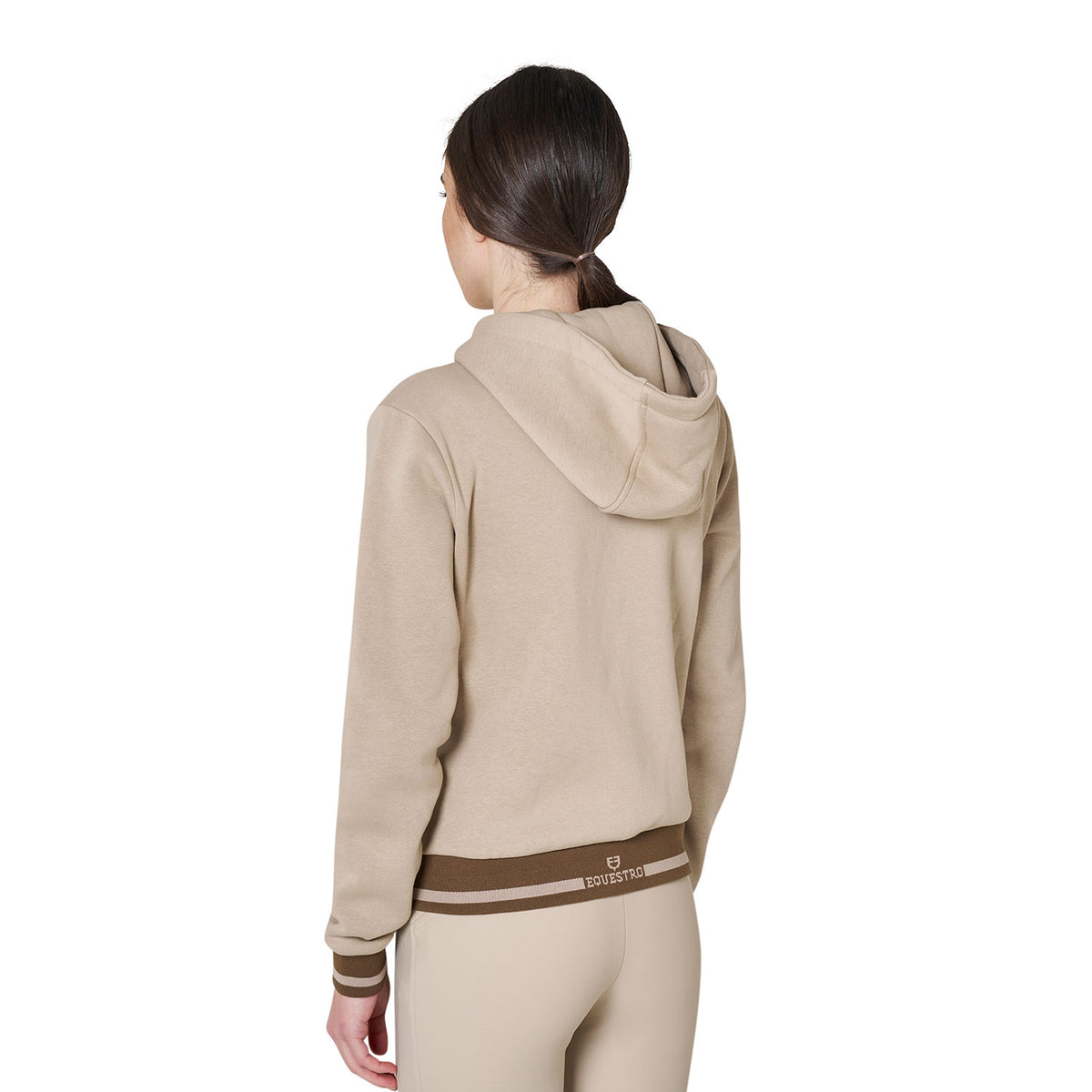 Women's hoodie with front zipper