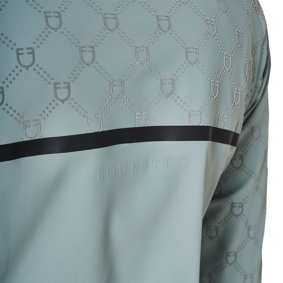 Women’s long-sleeved monogram print training polo shirt