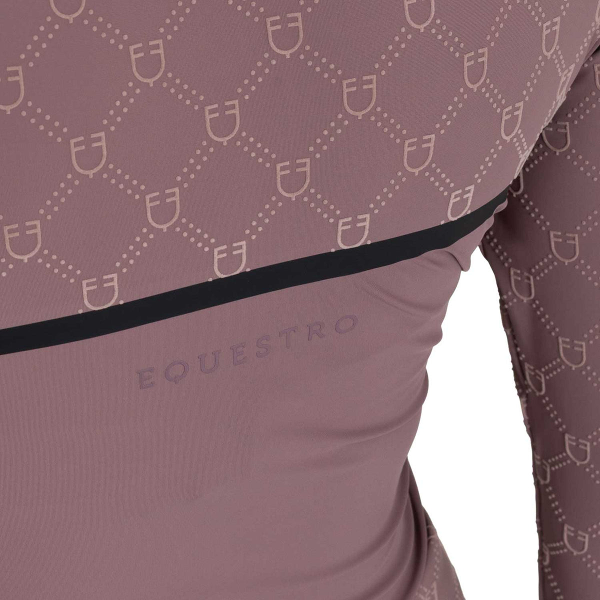 Women’s long-sleeved monogram print training polo shirt