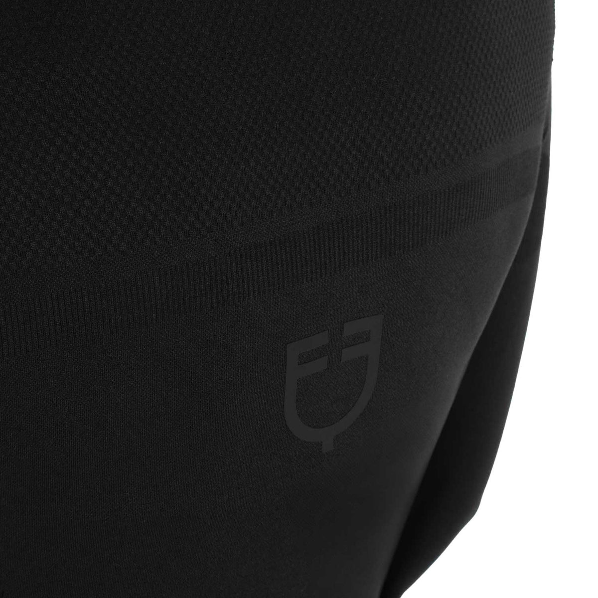 Women's training polo shirt in technical knit with zipper