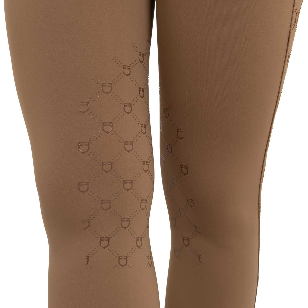 Women's high-waisted leggings in technical monogram fabric