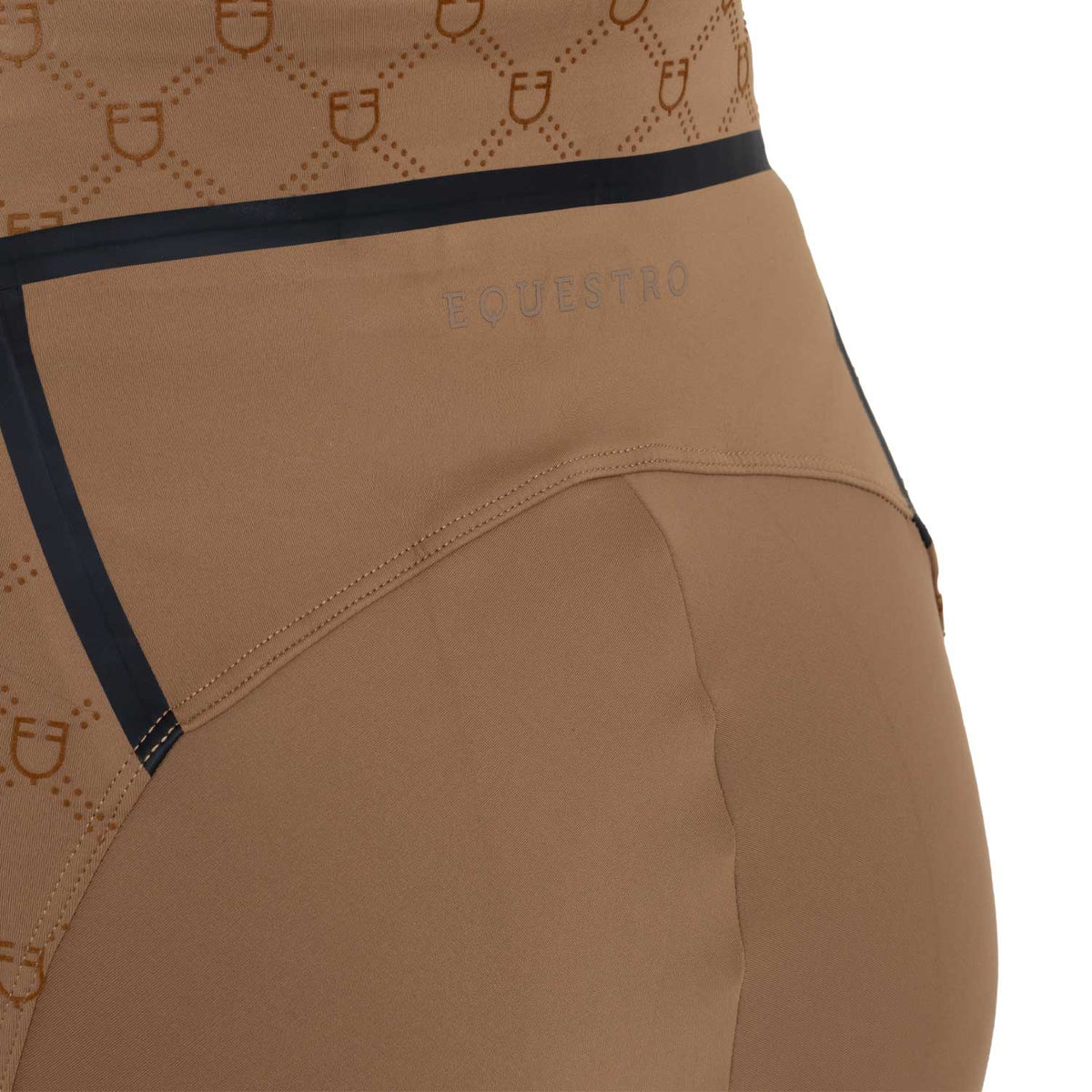 Women's high-waisted leggings in technical monogram fabric