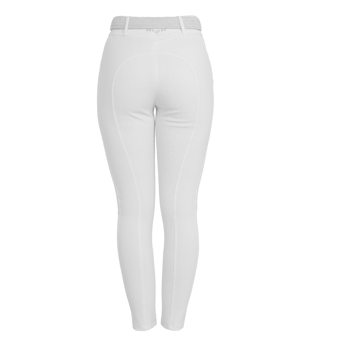 Women's high-waisted full grip breeches with rhinestones