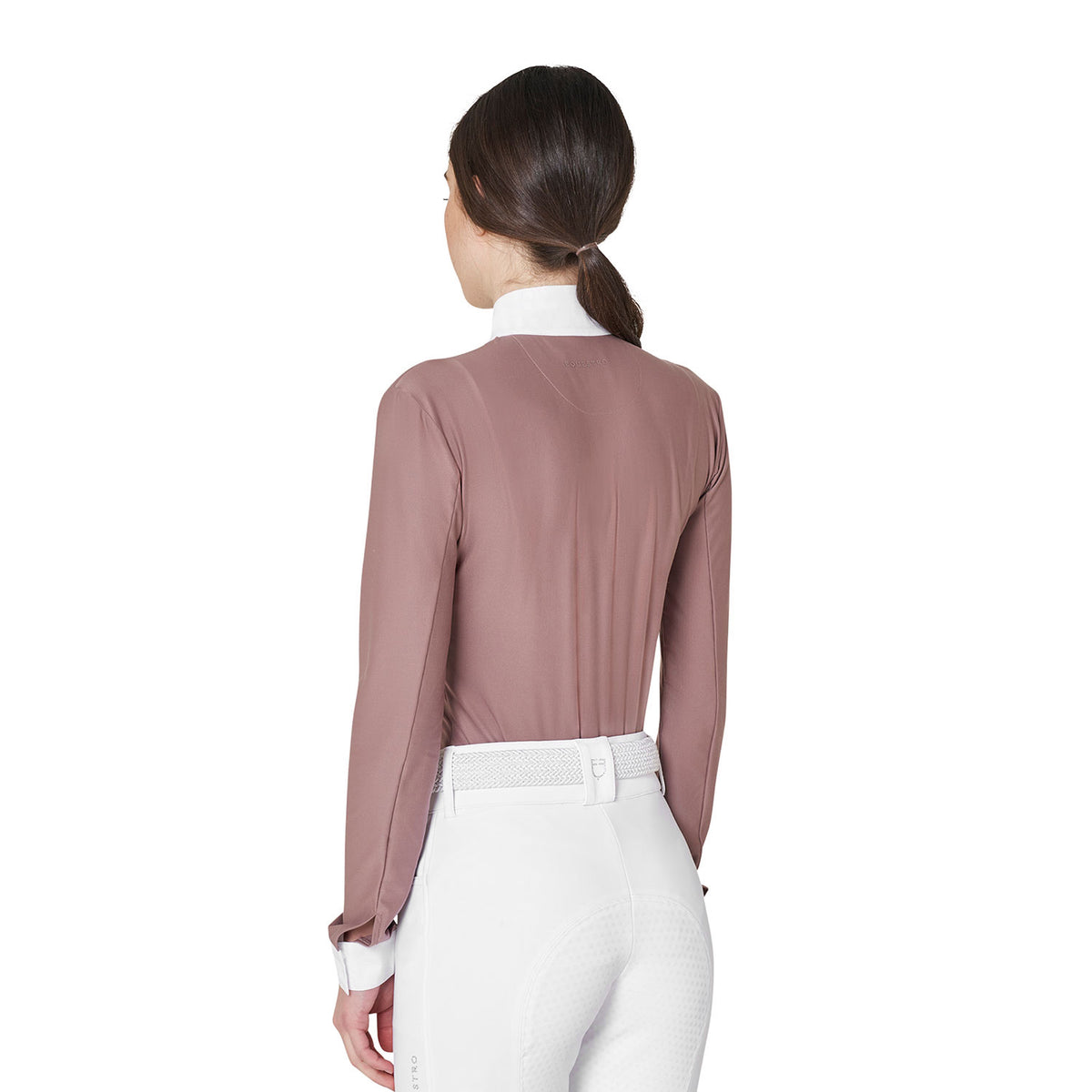 Women's competition polo shirt in winter technical fabric