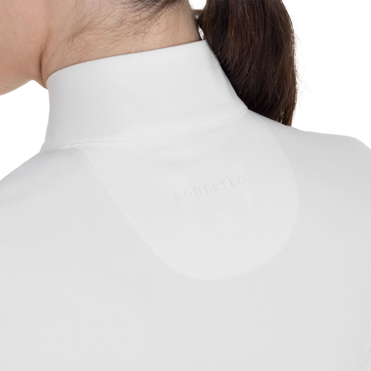 Women's competition polo shirt in winter technical fabric