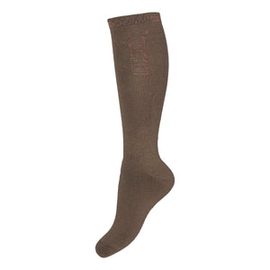 EQUESTRIAN PRO SOCKS, PU= 3 COLOUR/SIZE COFFEE / L