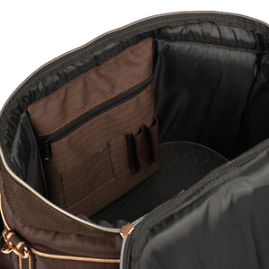 DELUXE GROOMING BAG DARK CHOCOLATE / L