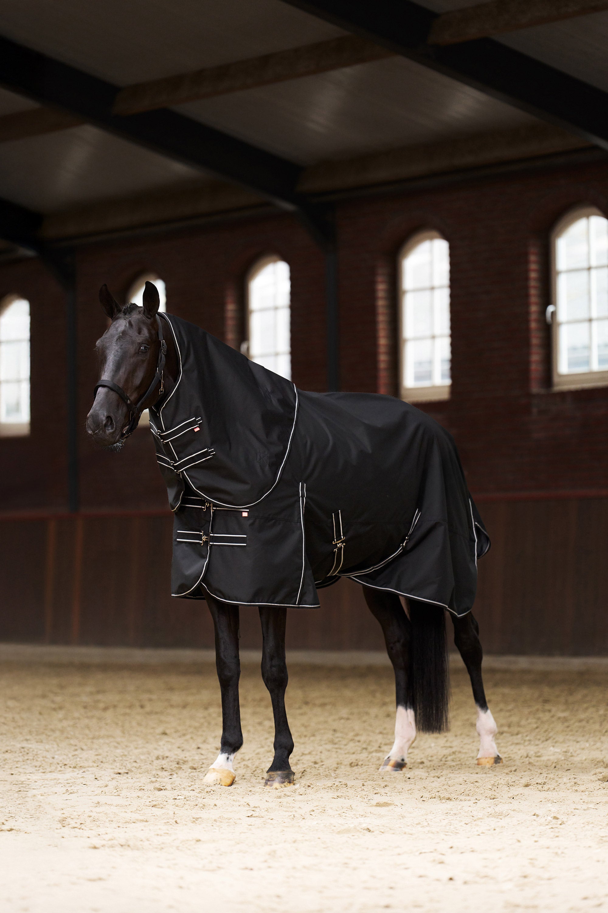 Outdoor blanket IRHBasic with detachable neck Fleece Black / 215