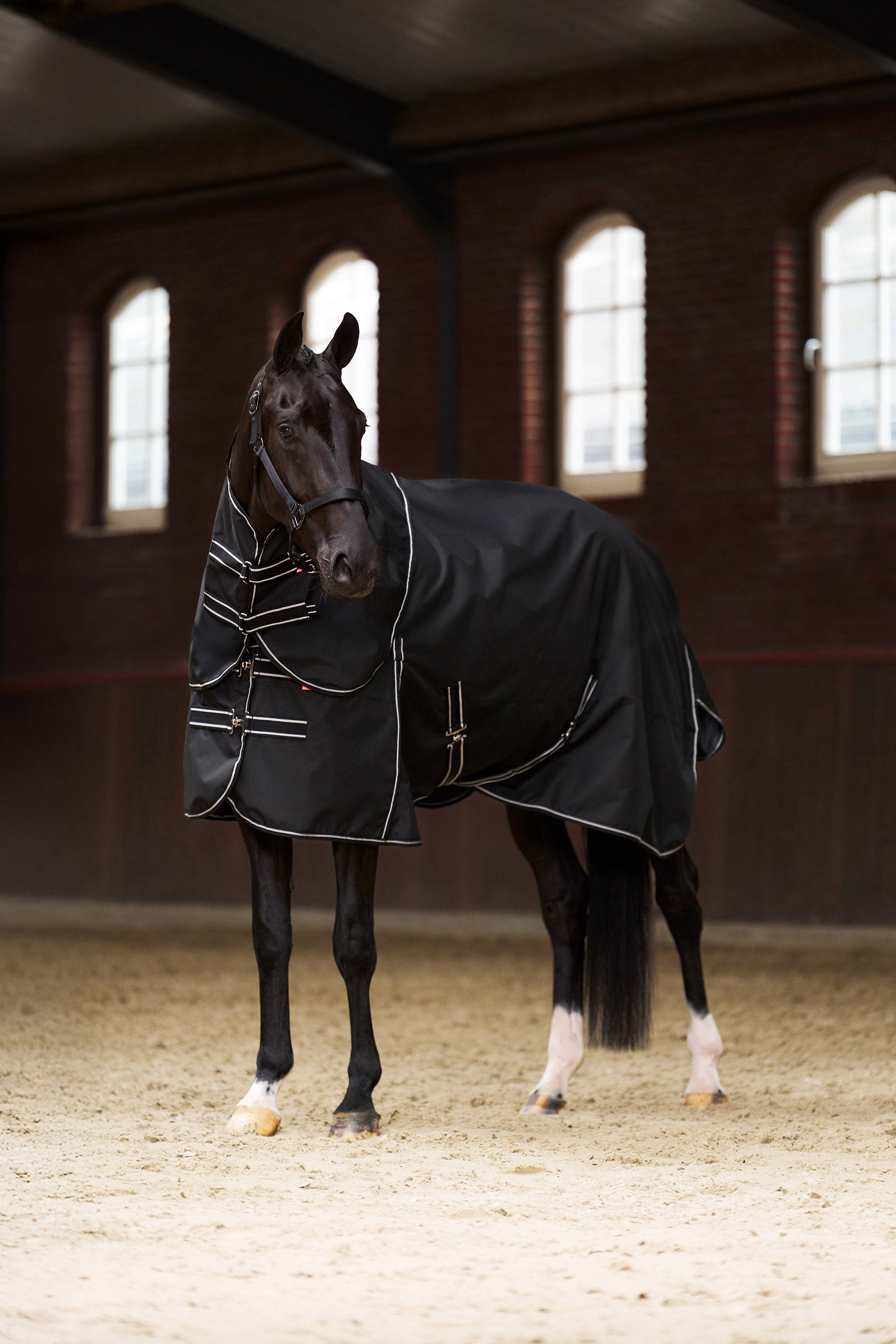 Outdoor blanket IRHBasic with detachable neck Fleece Black / 215