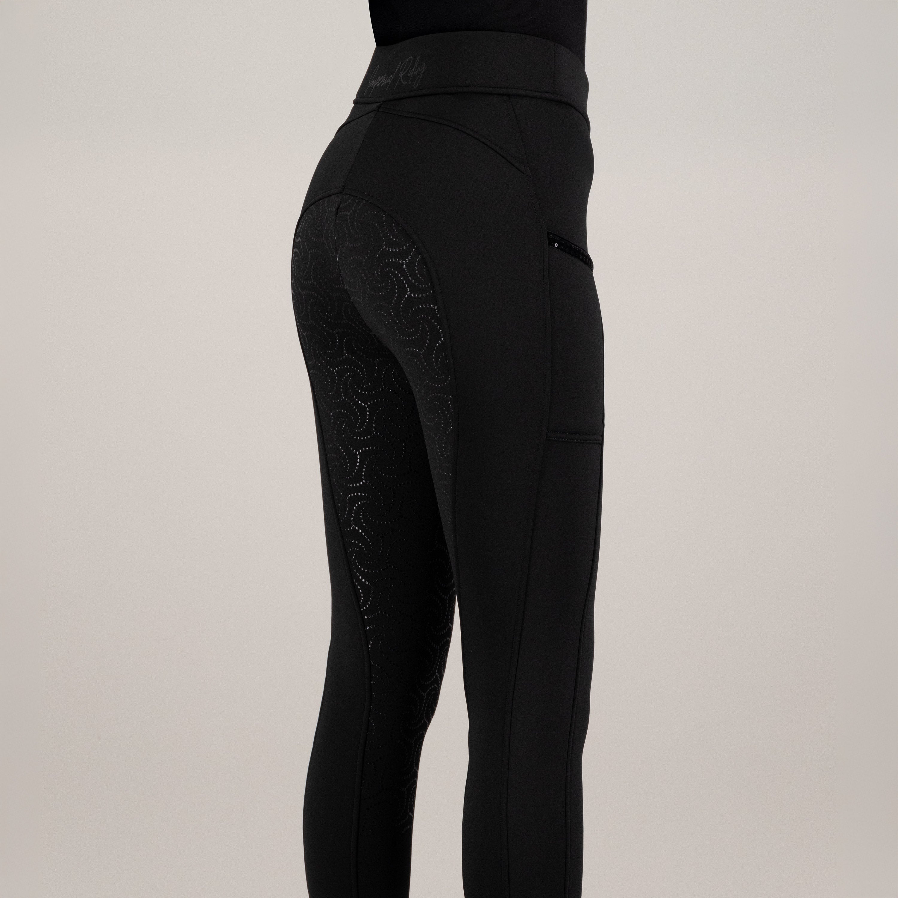 Riding tights IRHTeddy FullGrip Black / 44