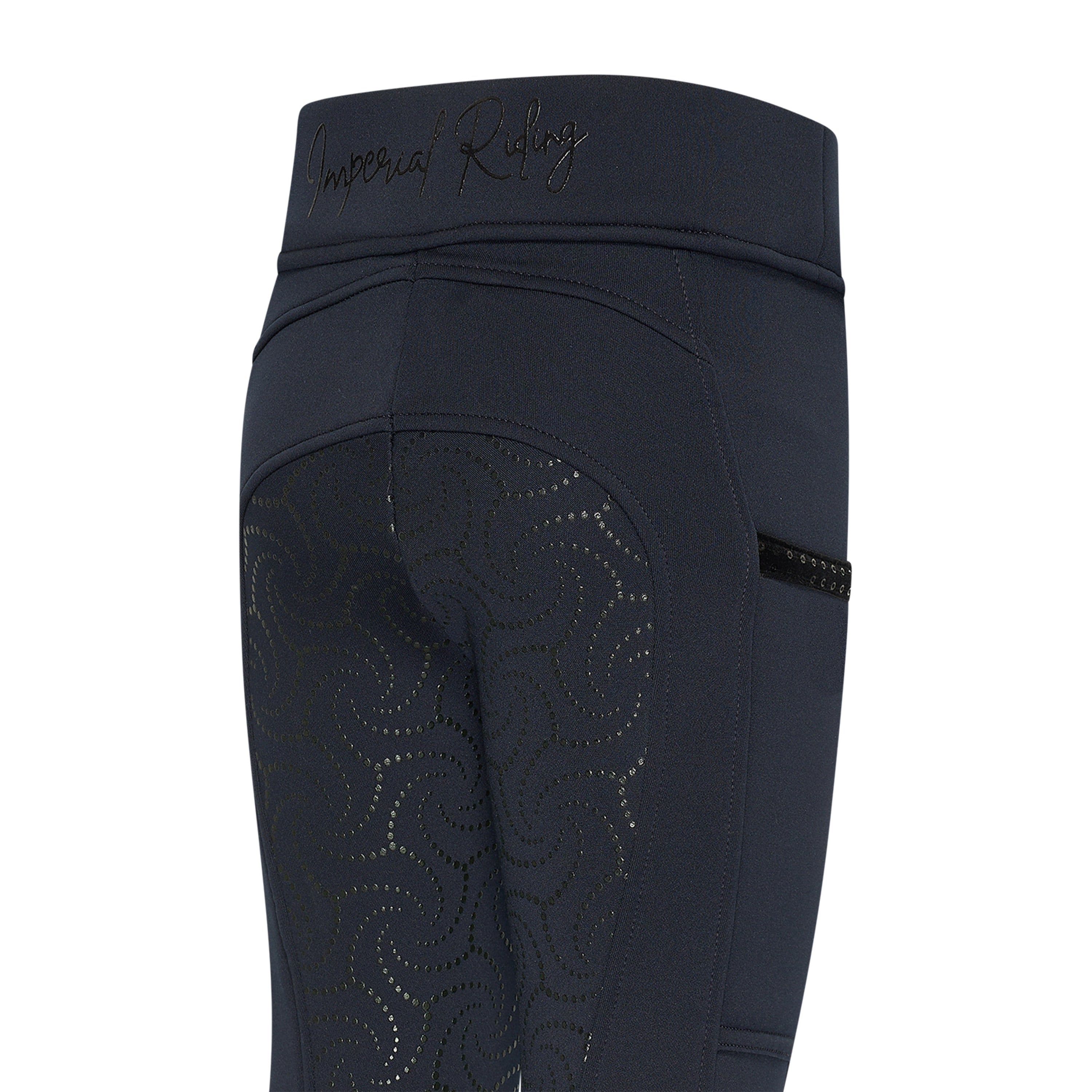 KIDS Riding tights IRHTeddy FullGrip Navy / 176