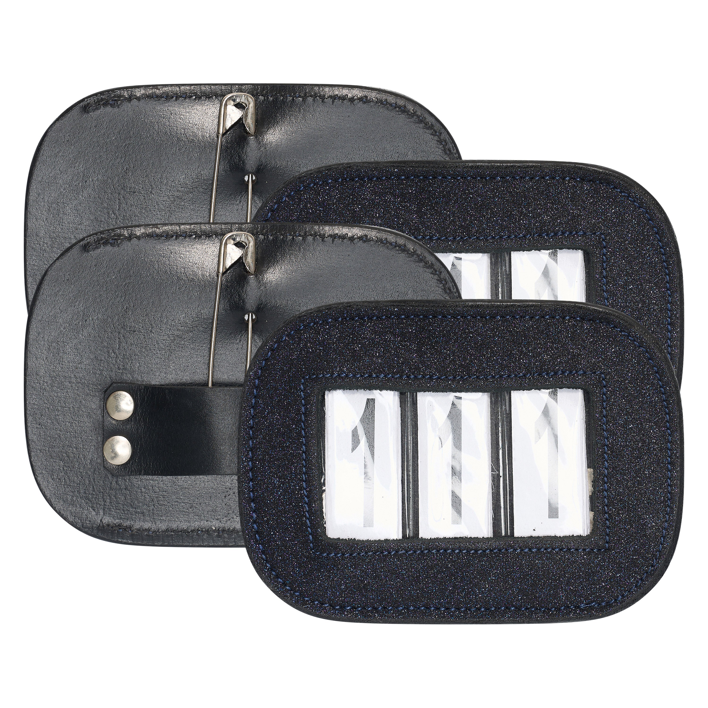 Competition number IRHGlitter square, set of 2 pcs Dark blue / 1SIZE