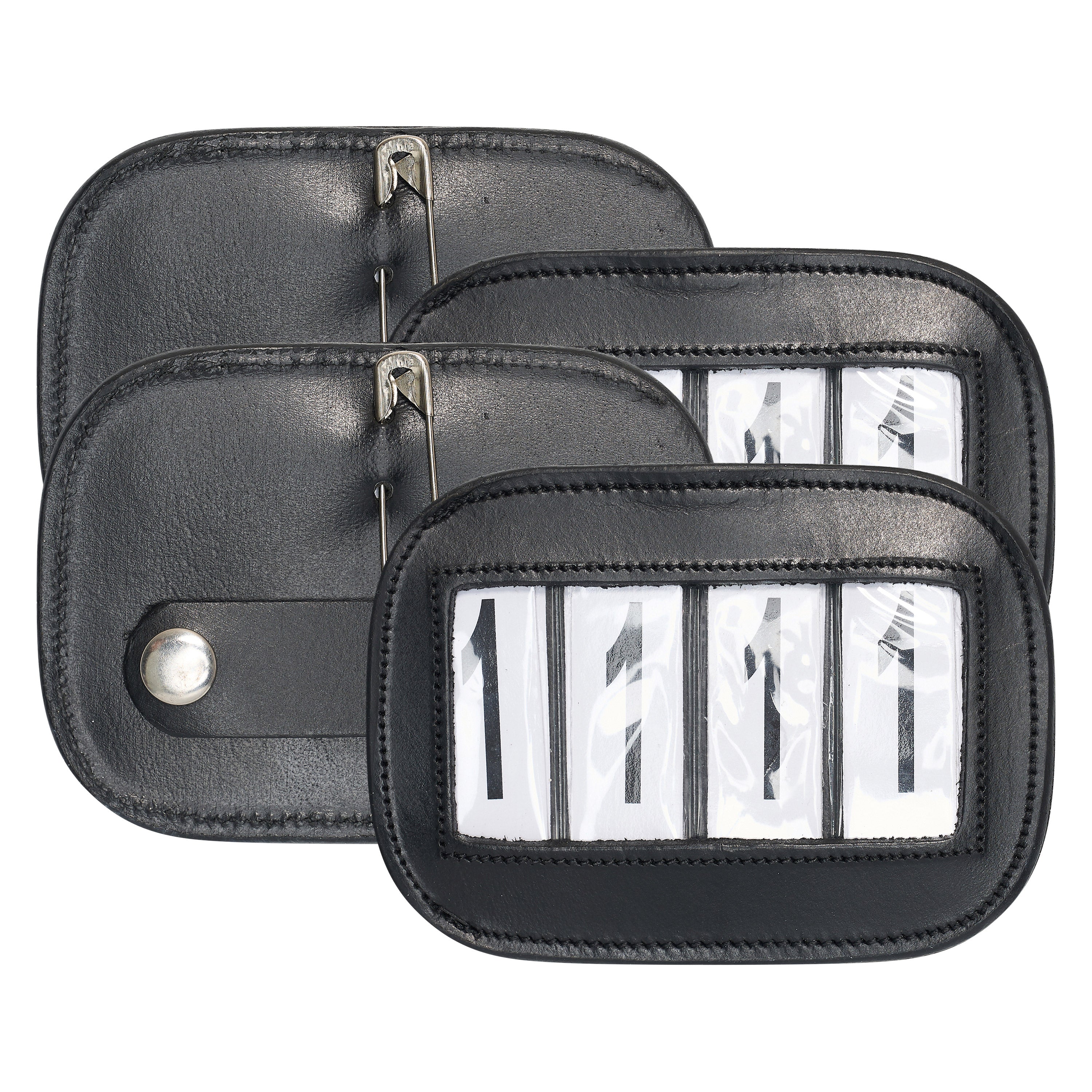 Competition number IRHSquare, set of 2 pcs Black / 1SIZE