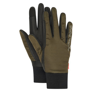 KIDS Gloves IRHHide & Shine Olive green / 10/jr