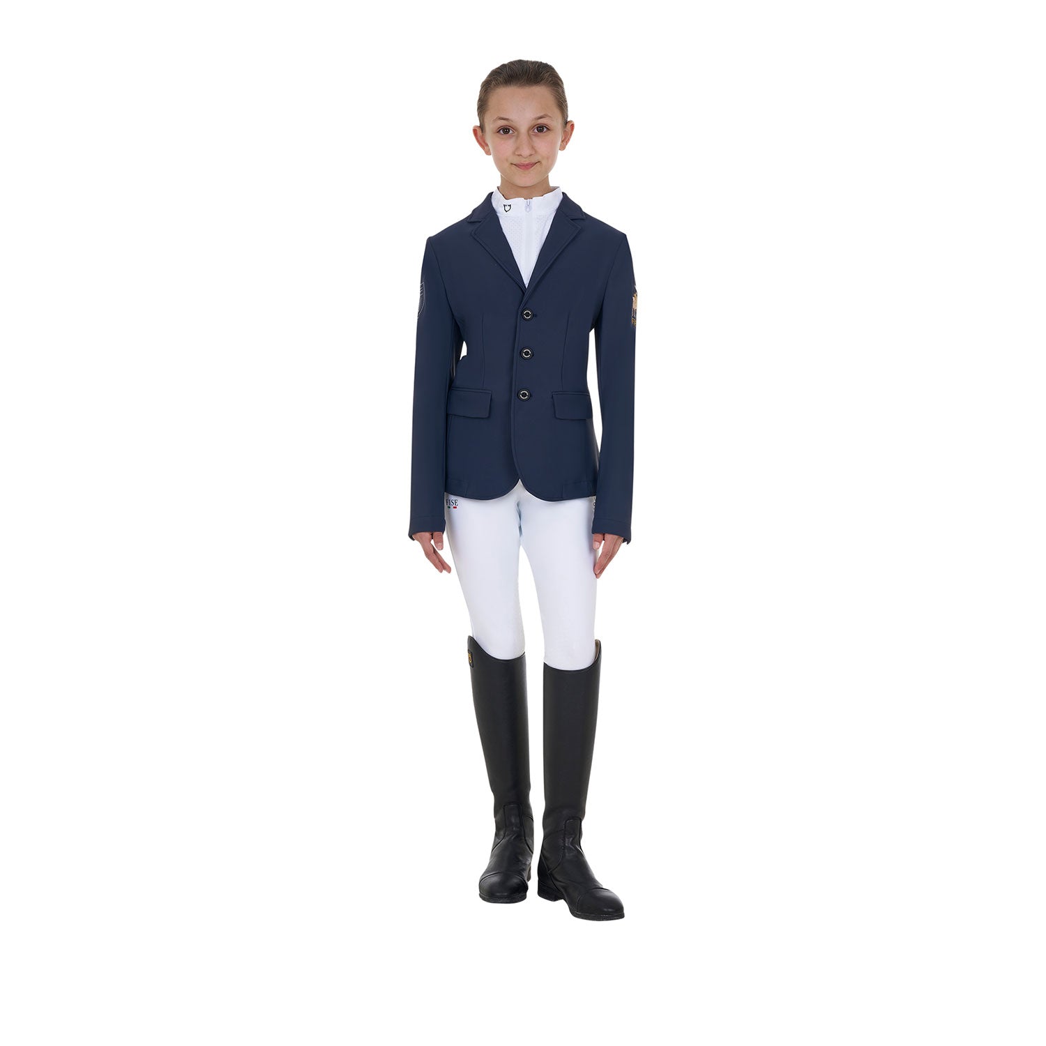 kids' jacket with four buttons BLACK / 8 YEARS