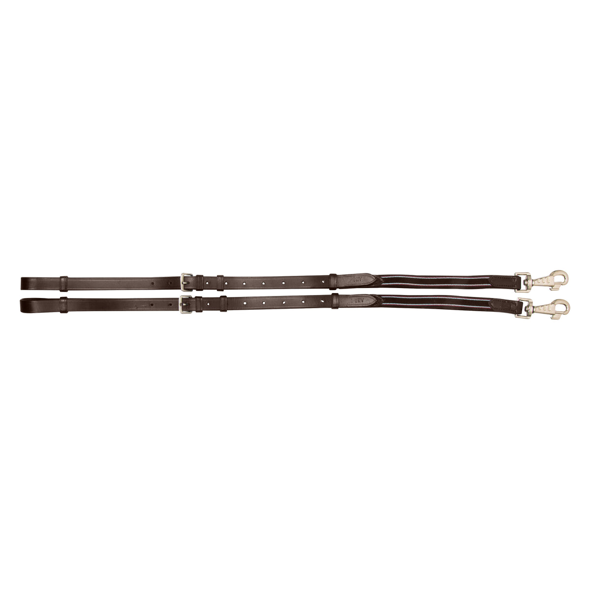 Side reins leather with elastic