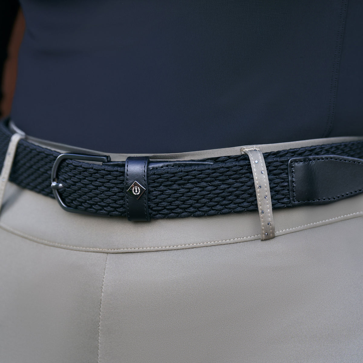 Elastic braided belt IRH