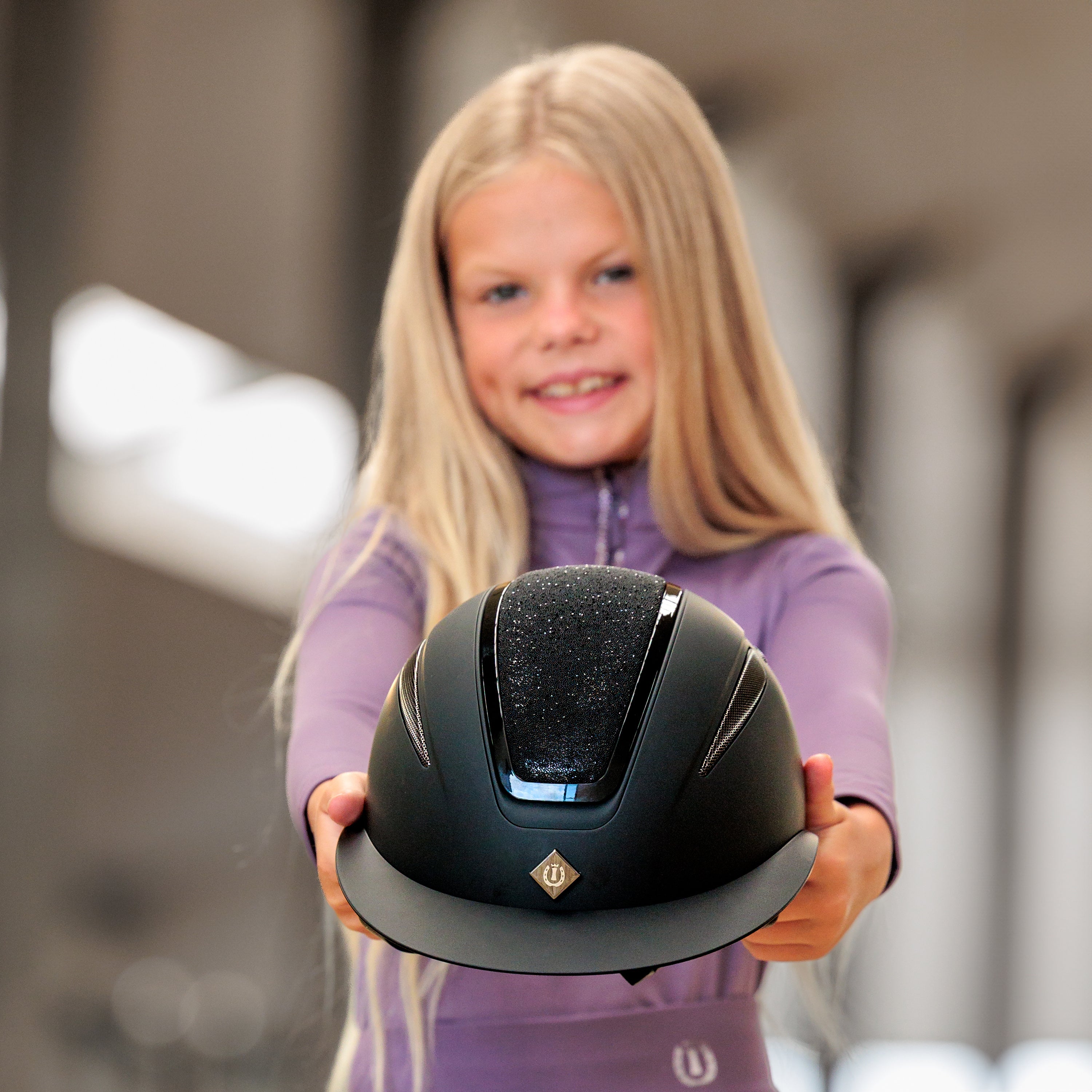 Riding helmet IRHOlania Deluxe big visor