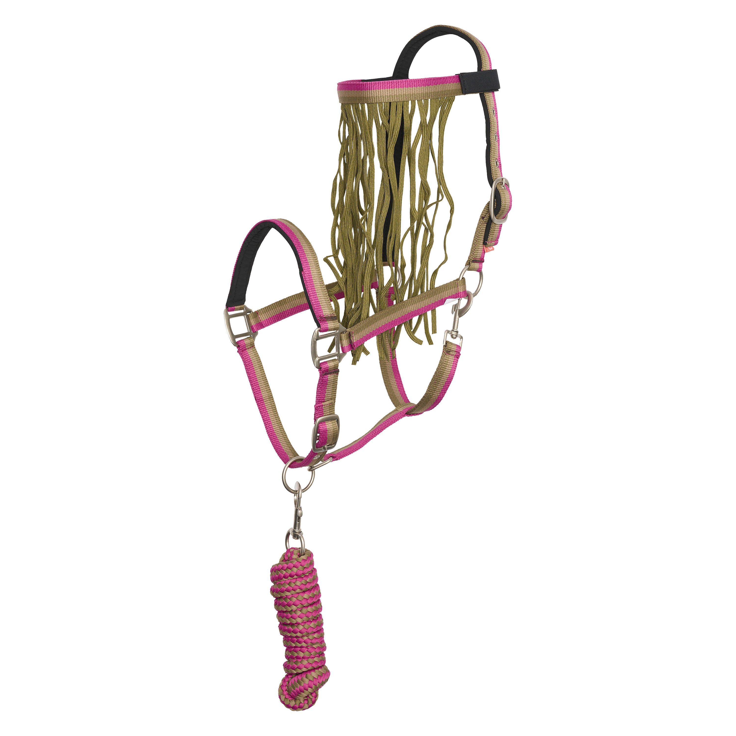Set of headcollar, lead rope and flyfringes IRH