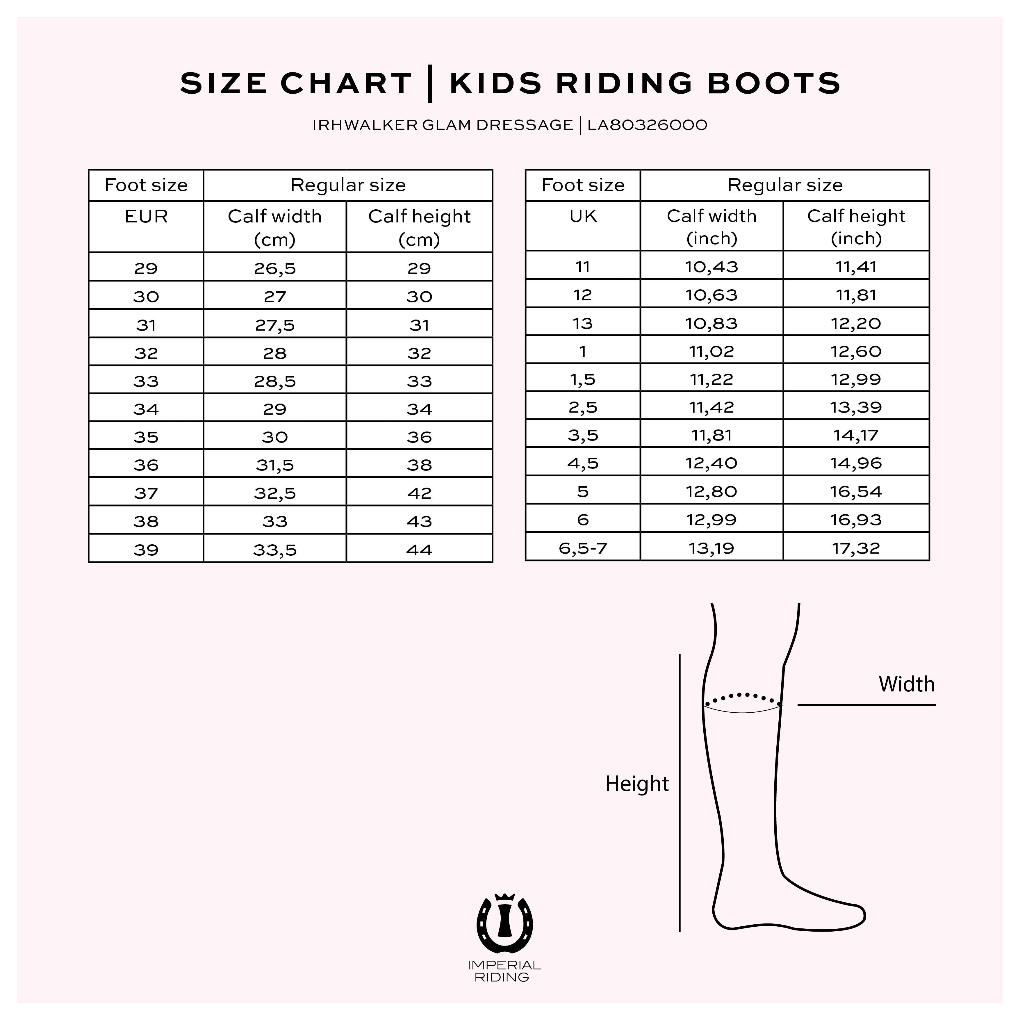 KIDS Dressage boots IRHWalker glam