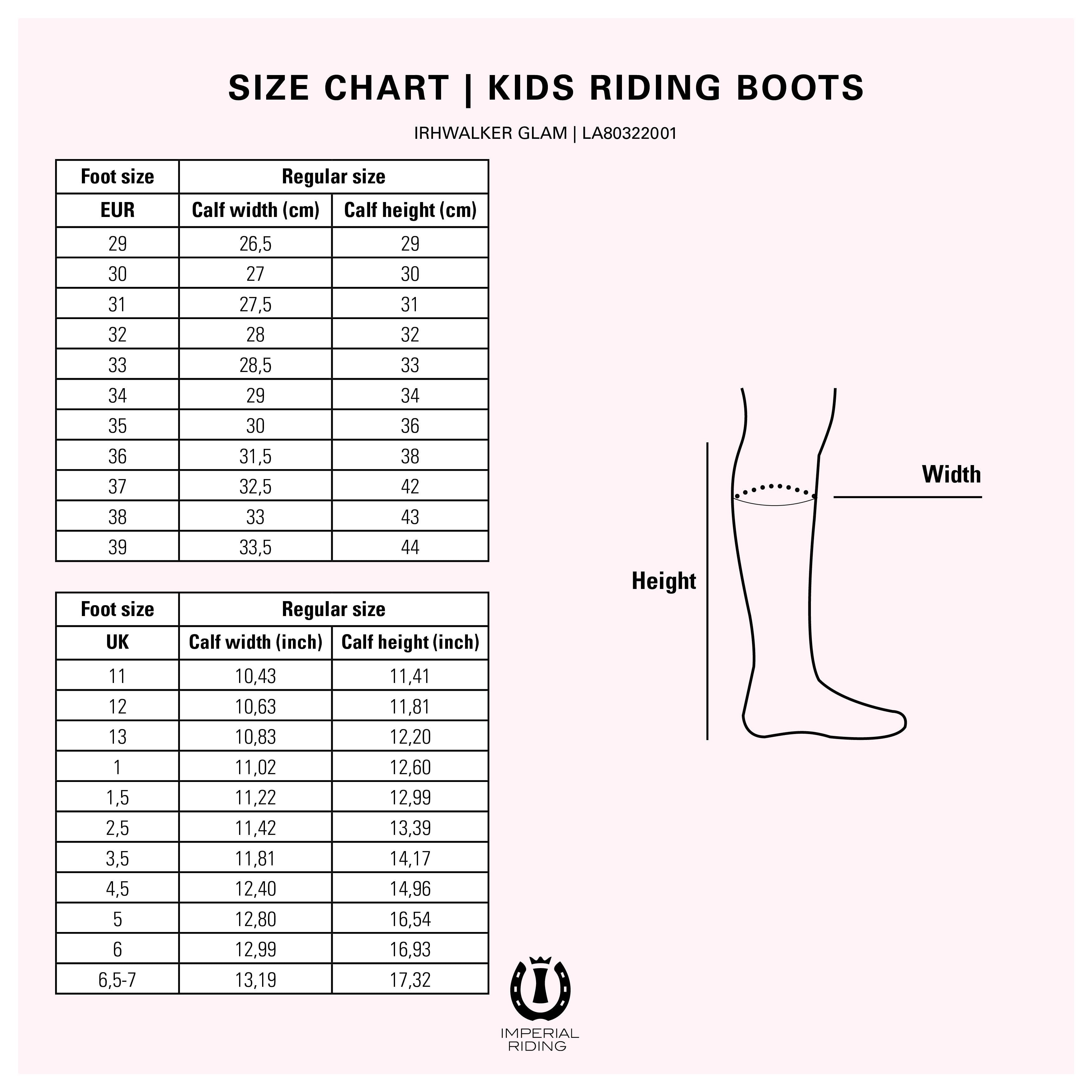 KIDS Riding boots IRHWalker Glam