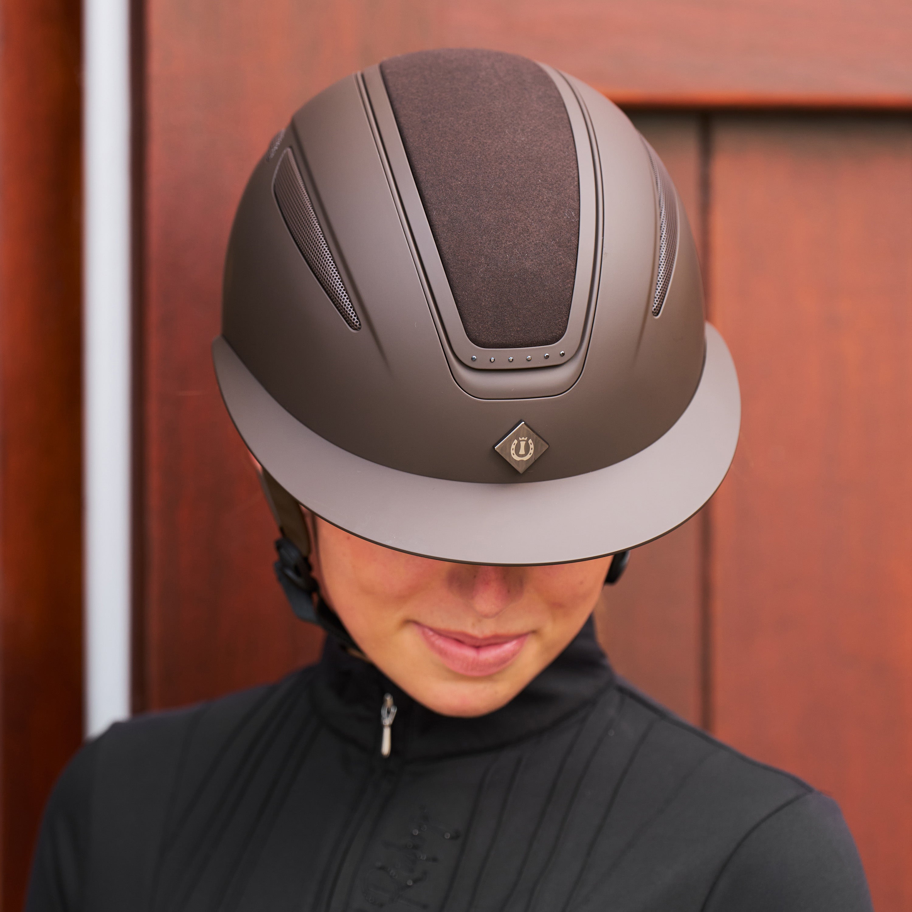 Riding helmet IRHOlania Deluxe big visor
