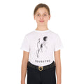 Girls' Slim Fit T-Shirt Interference Horse Print
