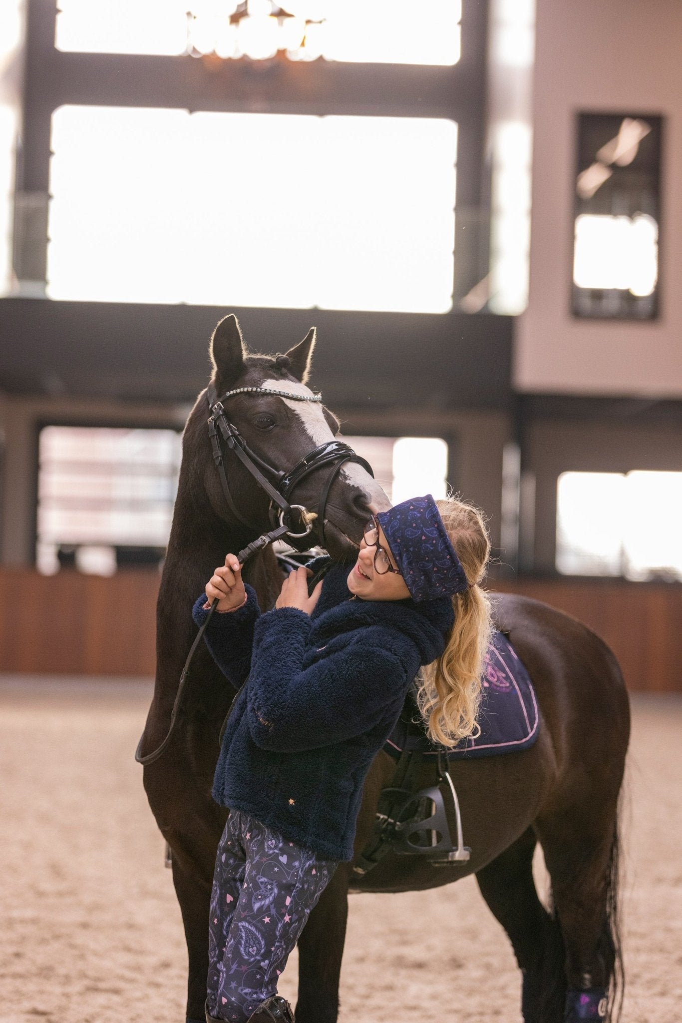KIDS Riding tights IRHCosmic Sparkle AOP FullGrip - Shetlandslycka - Always equine