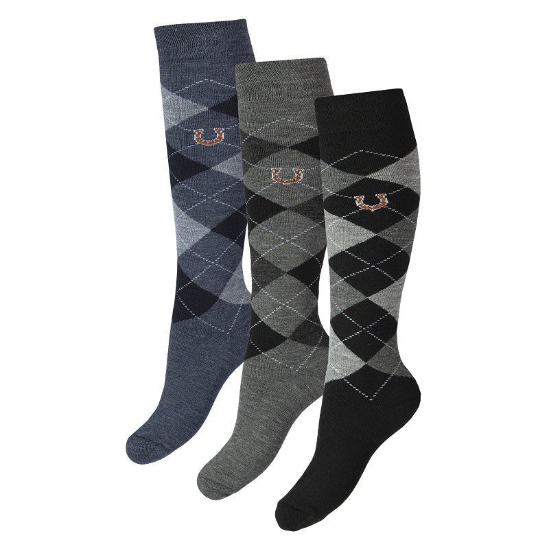 THERMO SOCKS ARGYLE, ONE SIZE, PU=60PR - Shetlandslycka - Always equine