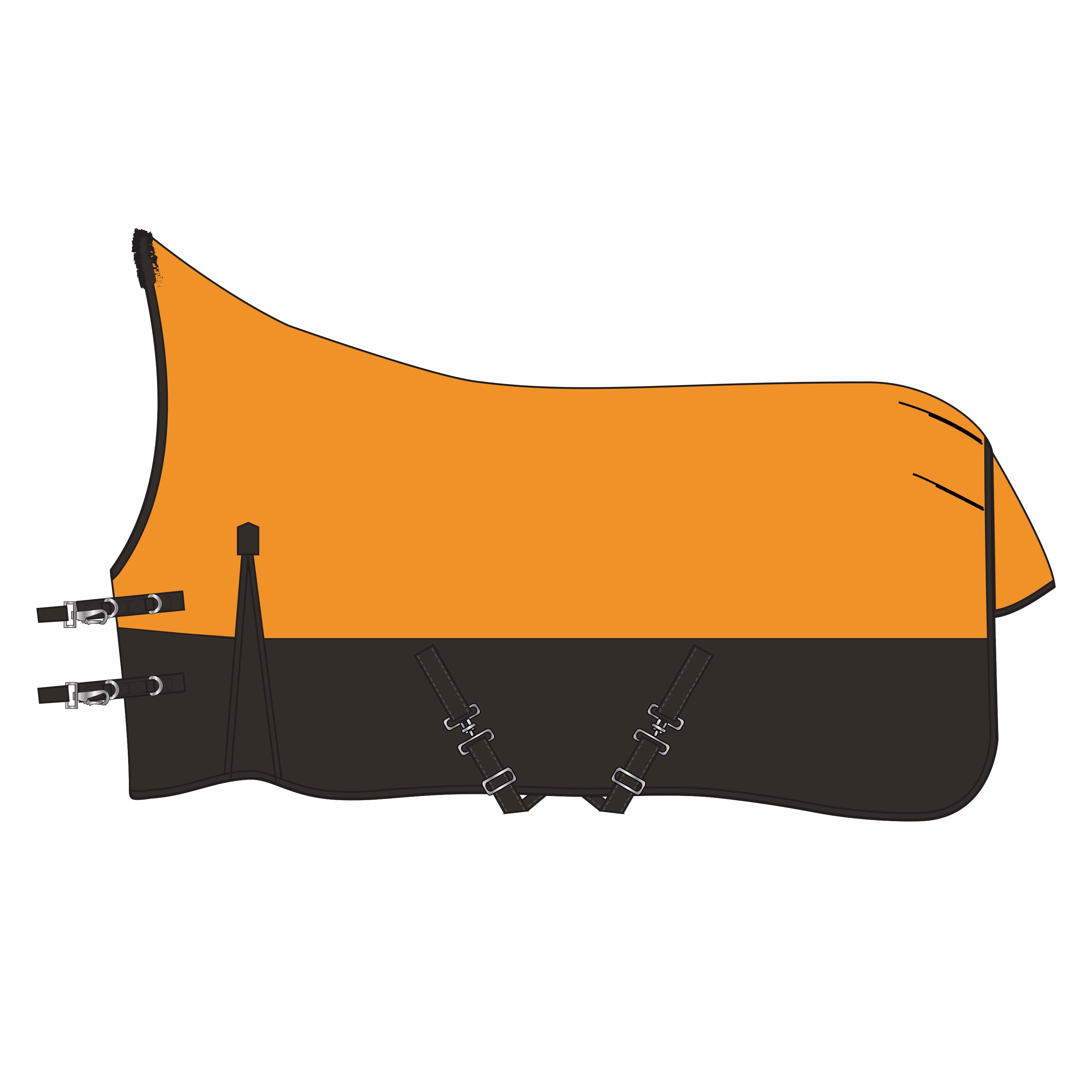 Outdoor blanket IRHCustomized with high neck 300gr