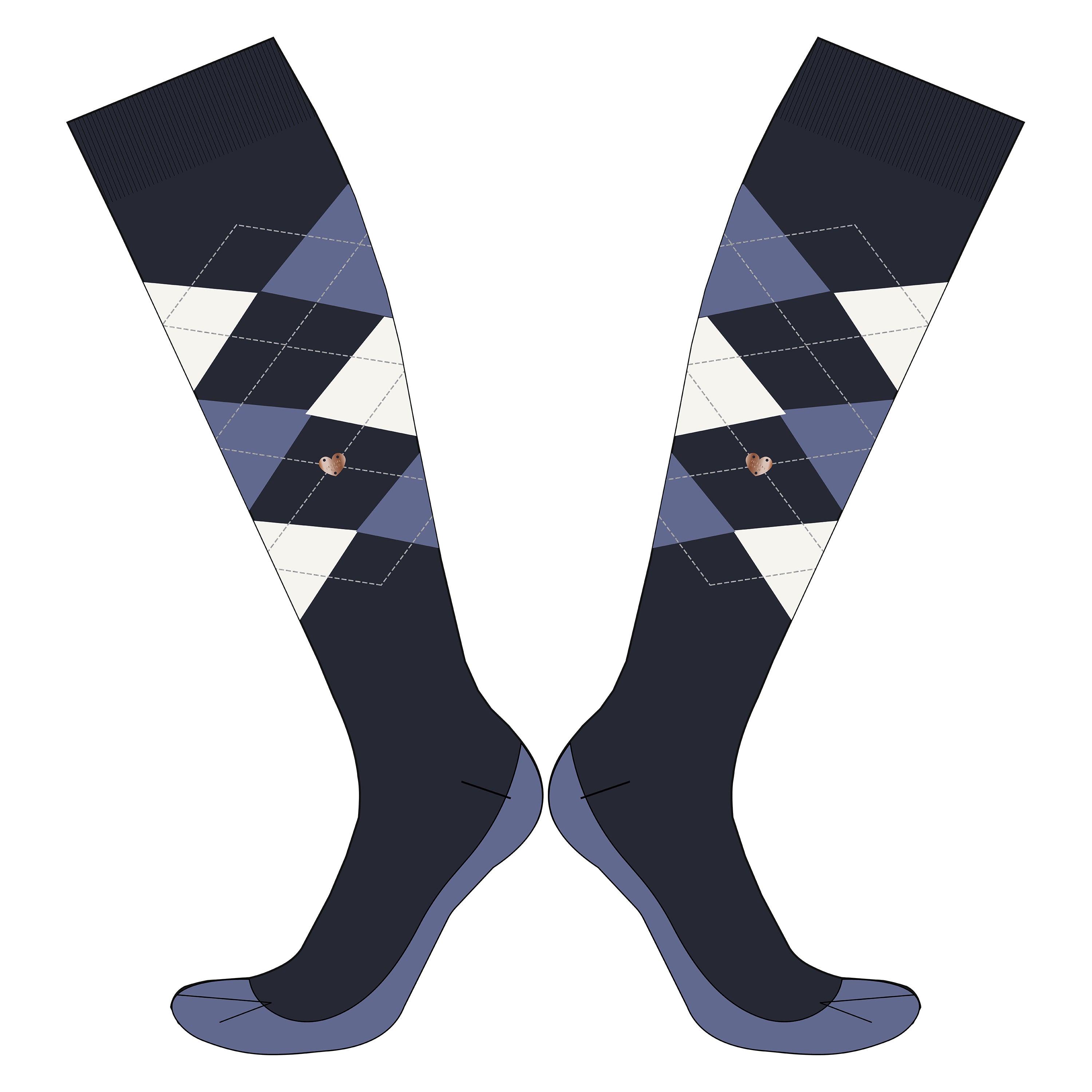 KIDS Socks IRHQueen of Diamonds