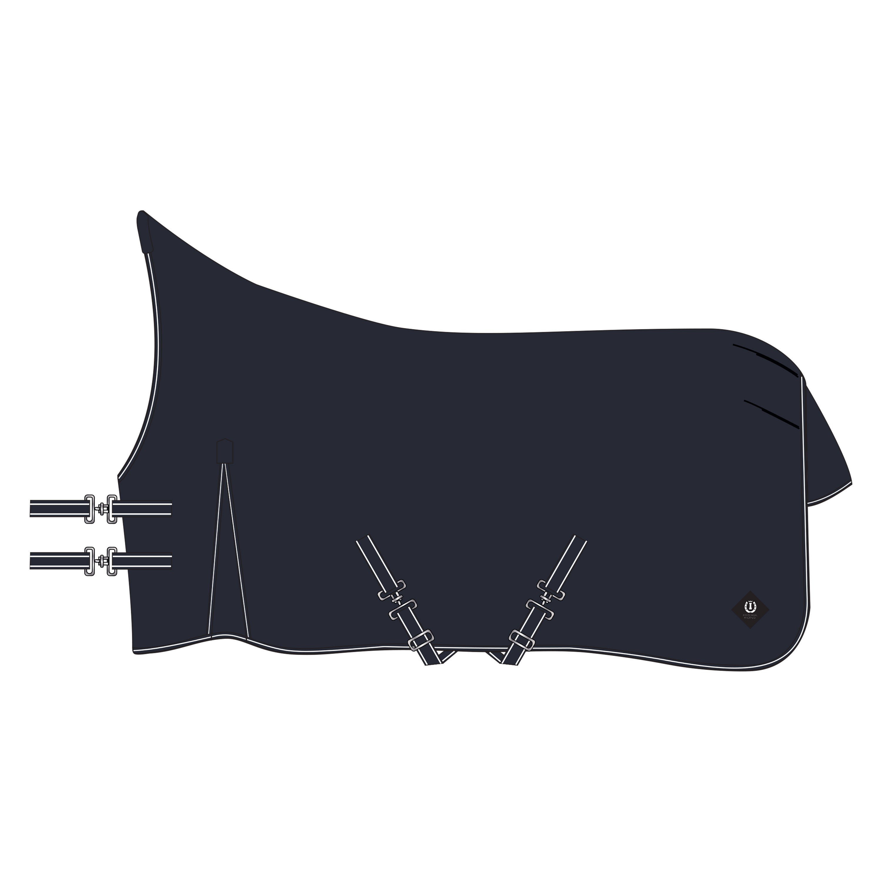 Outdoor blanket IRHBasic with high neck 200gr