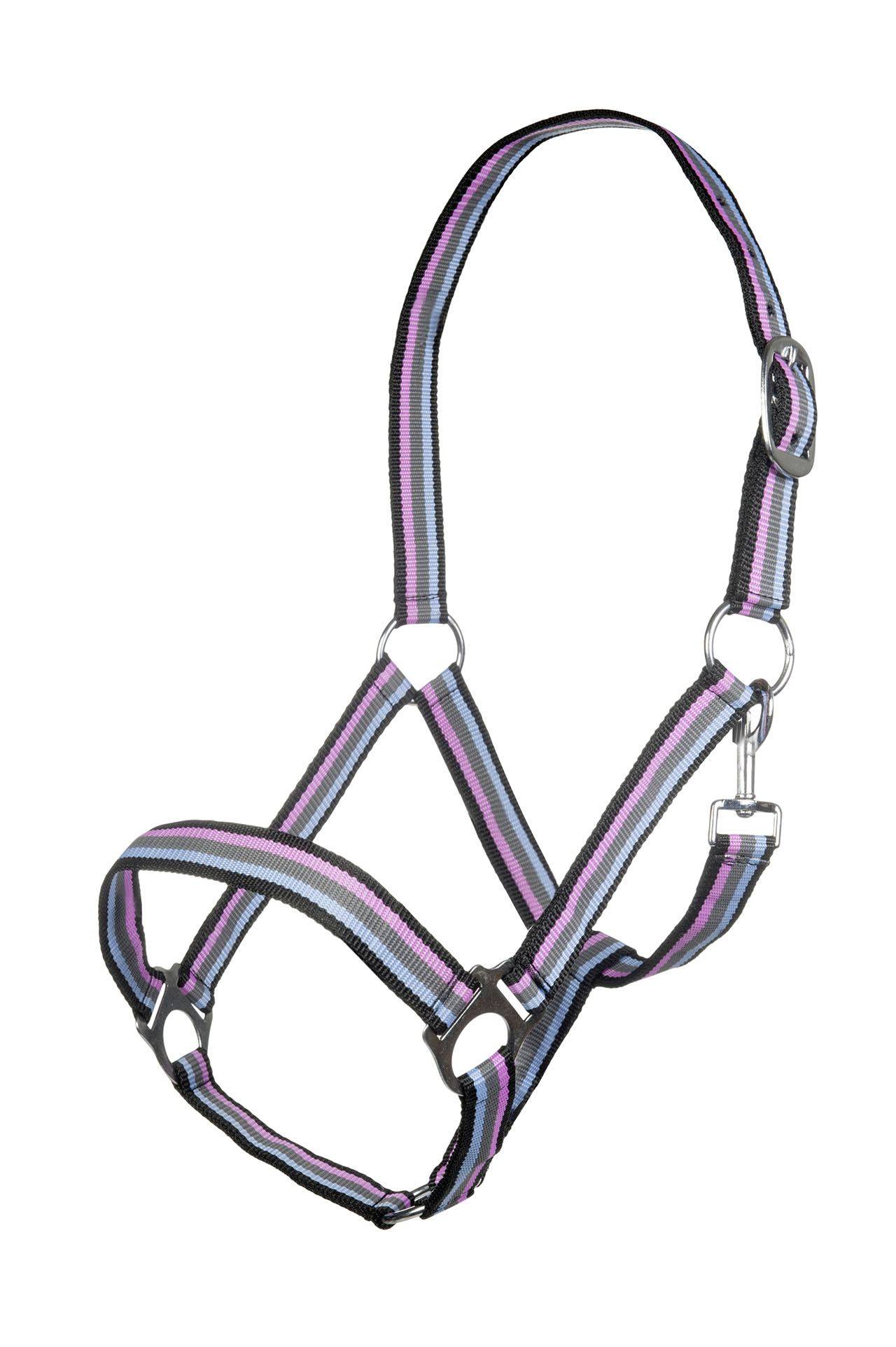 Head collar Linz 8519 brown/grey/pink/blue / Pony