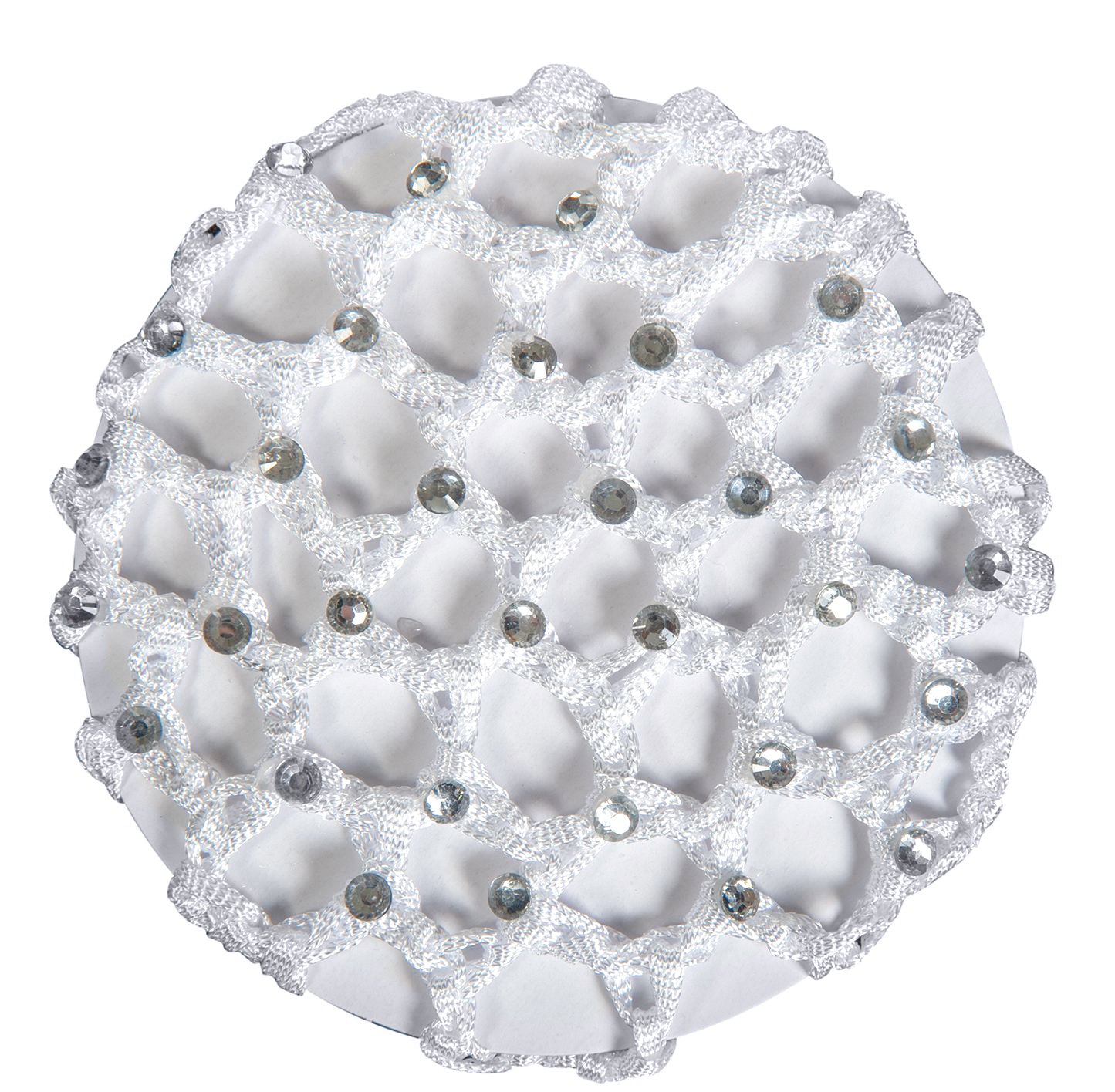 Hair net with glitter stones 1200 white / pcs.