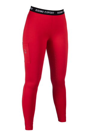 Riding leggings Graz Style silicone full seat 3000 red / EU122-128/age 6-7