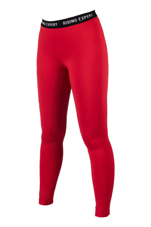 Riding leggings Graz Style silicone full seat 3000 red / EU122-128/age 6-7