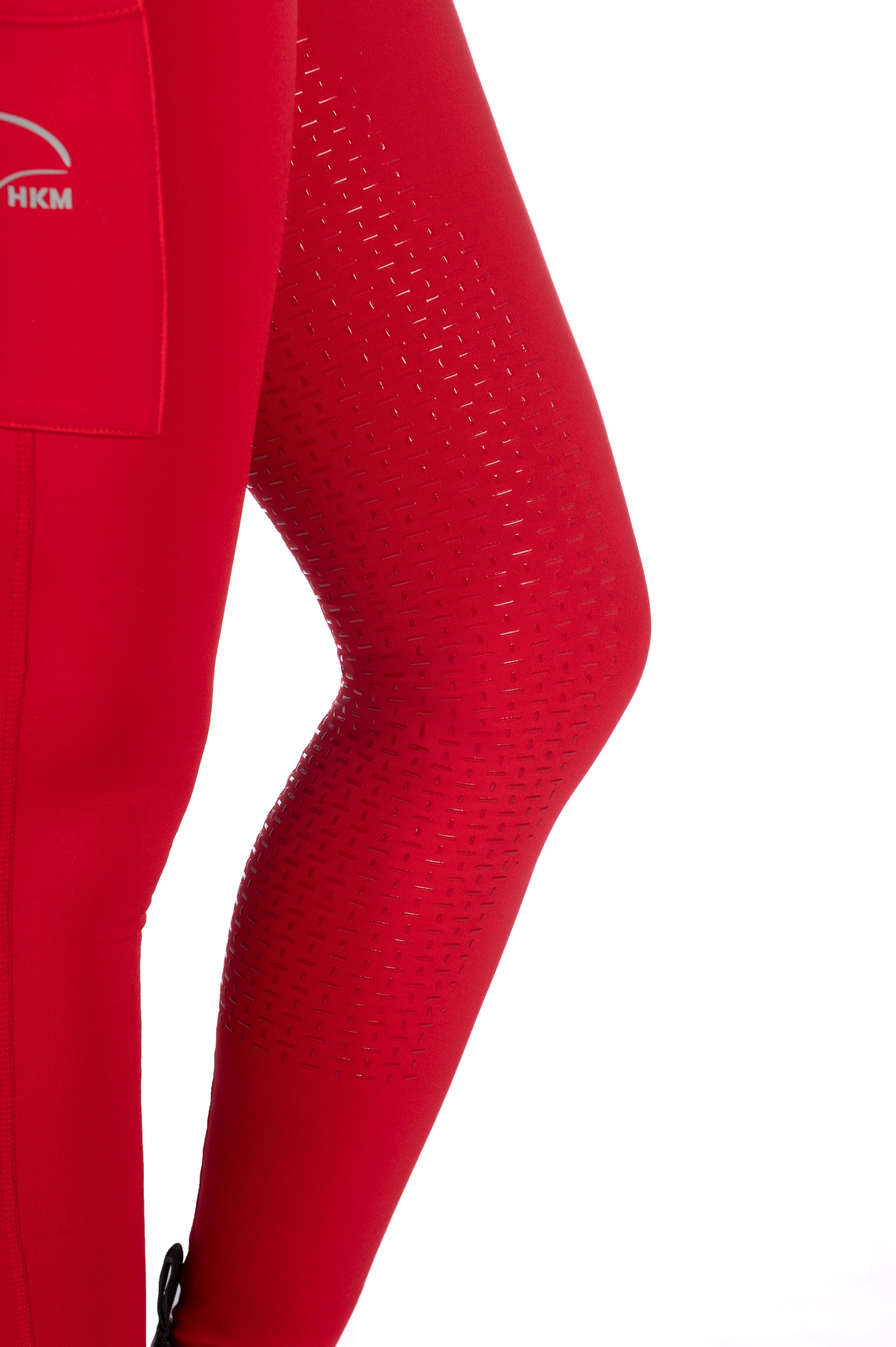 Riding leggings Graz Style silicone full seat 3000 red / EU122-128/age 6-7