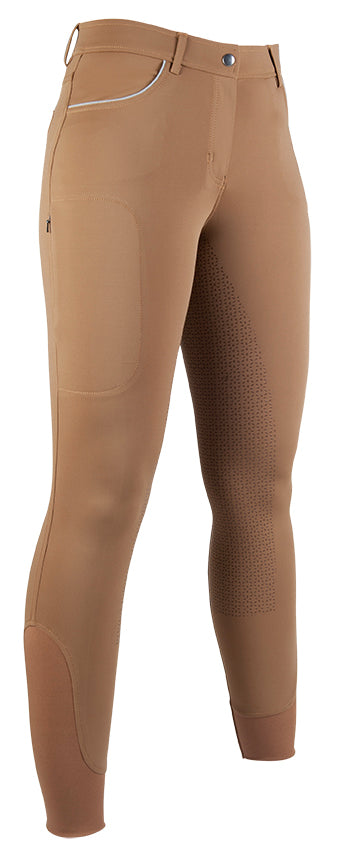 Riding breeches Equilibrio Style sil. full seat 1000 brandy / EU34/UK24/US22