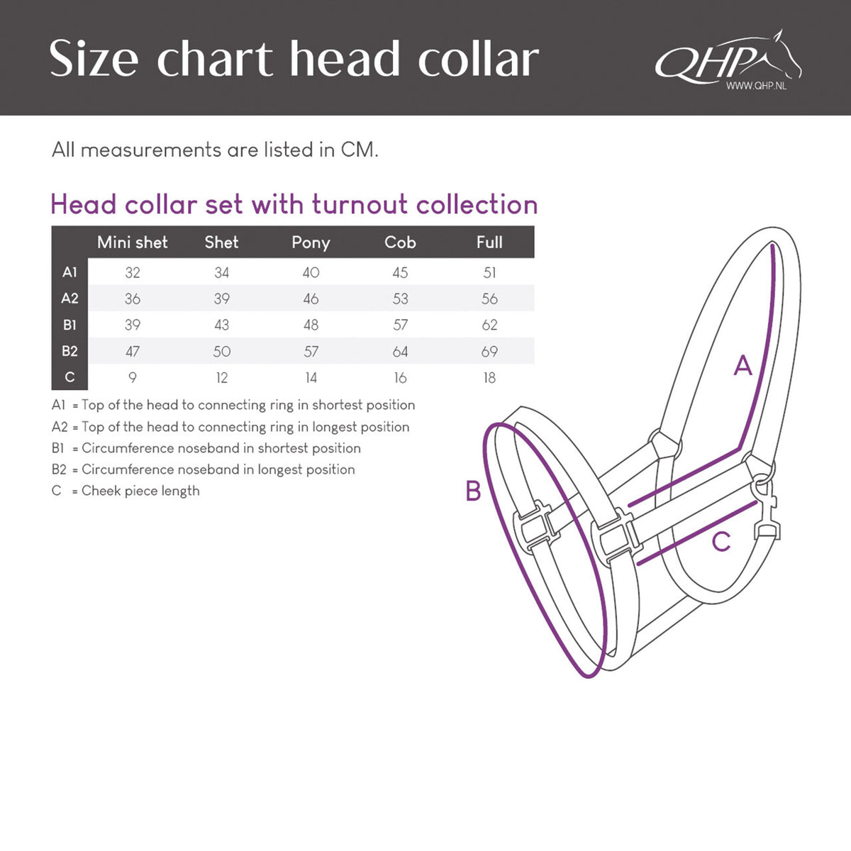 Head collar set with turnout collection