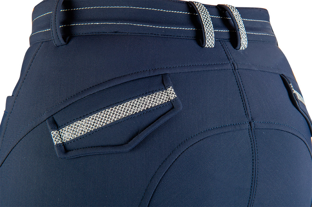 Softshell riding breeches EleganceStyle s. k. p. 6900 deep blue / EU34/UK24/US22