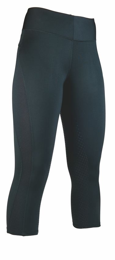 3/4 riding leggings MeshStyle silicone full seat 9100 black / EU32/34/UK22/24/US20/22