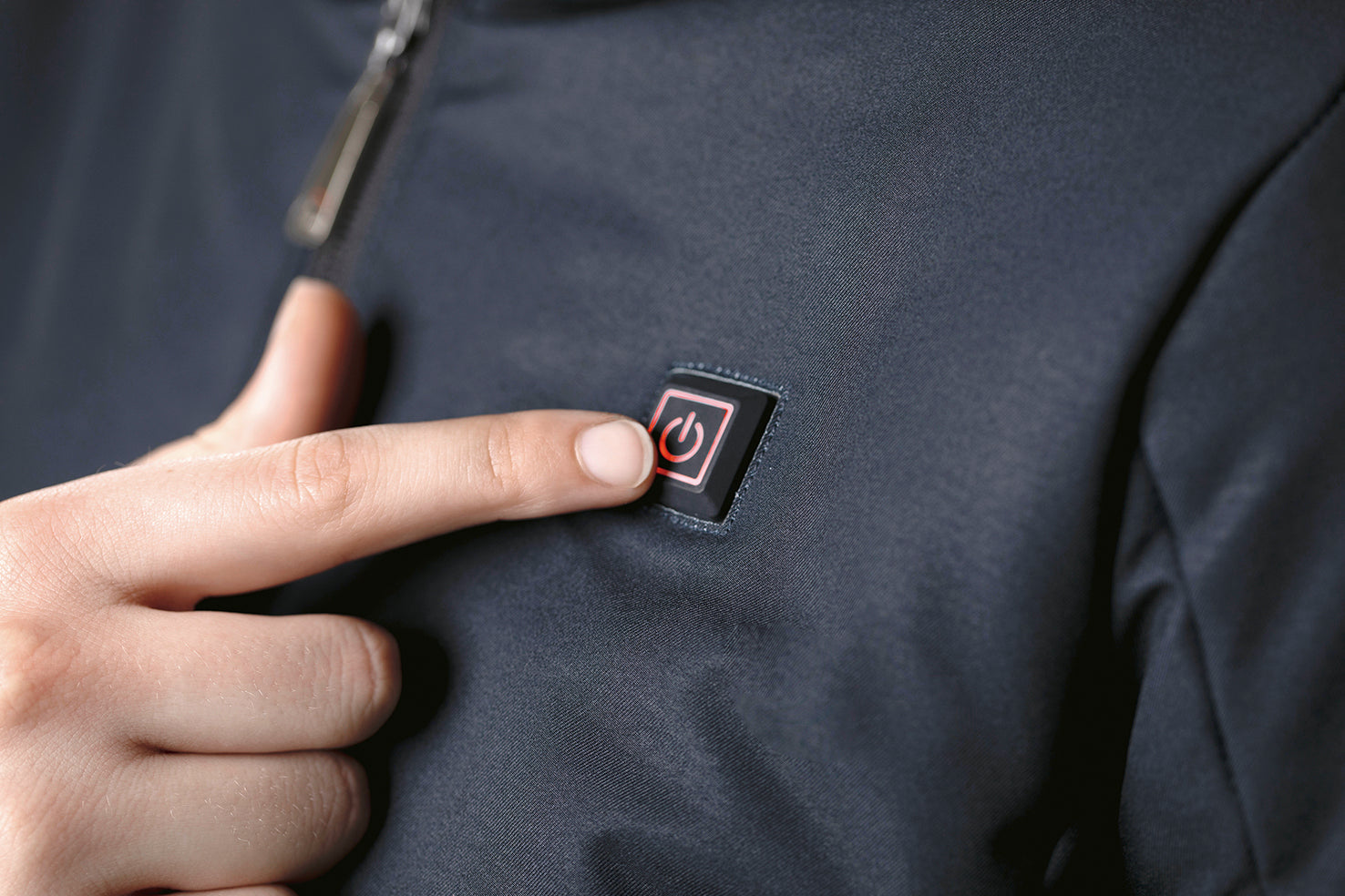 Heating coat -Elegant- Style  (no battery) 6900 deep blue / XS