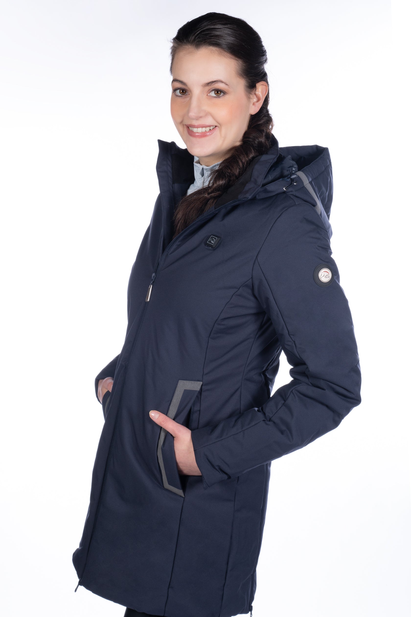 Heating coat -Elegant- Style  (no battery) 6900 deep blue / XS