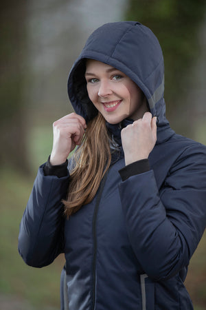 Heating coat -Elegant- Style  (no battery) 6900 deep blue / XS