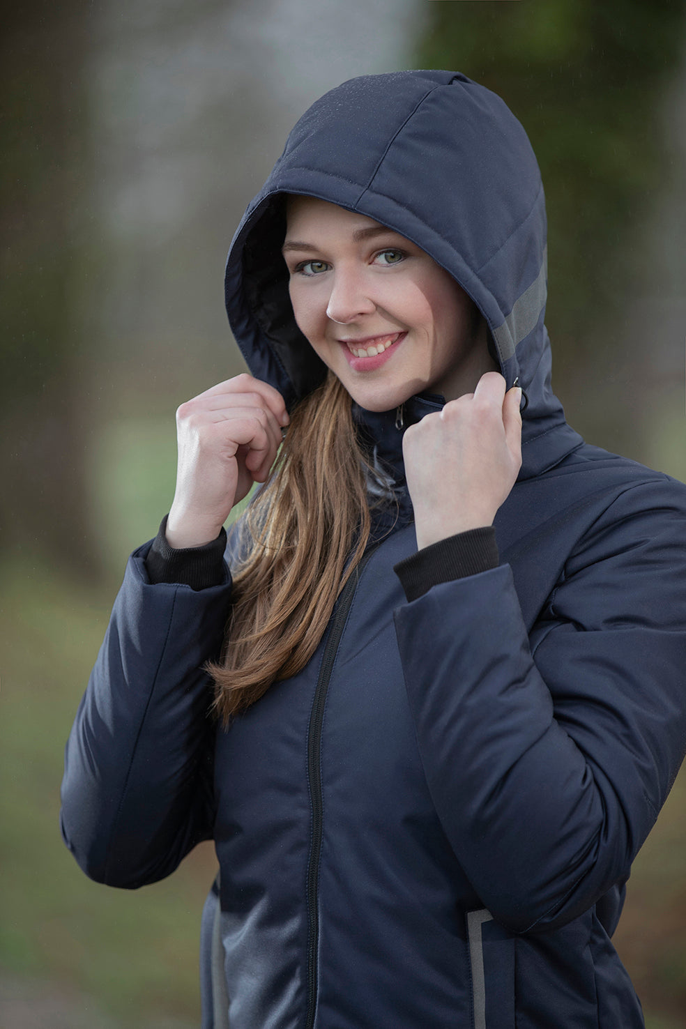 Heating coat -Elegant- Style  (no battery) 6900 deep blue / XS