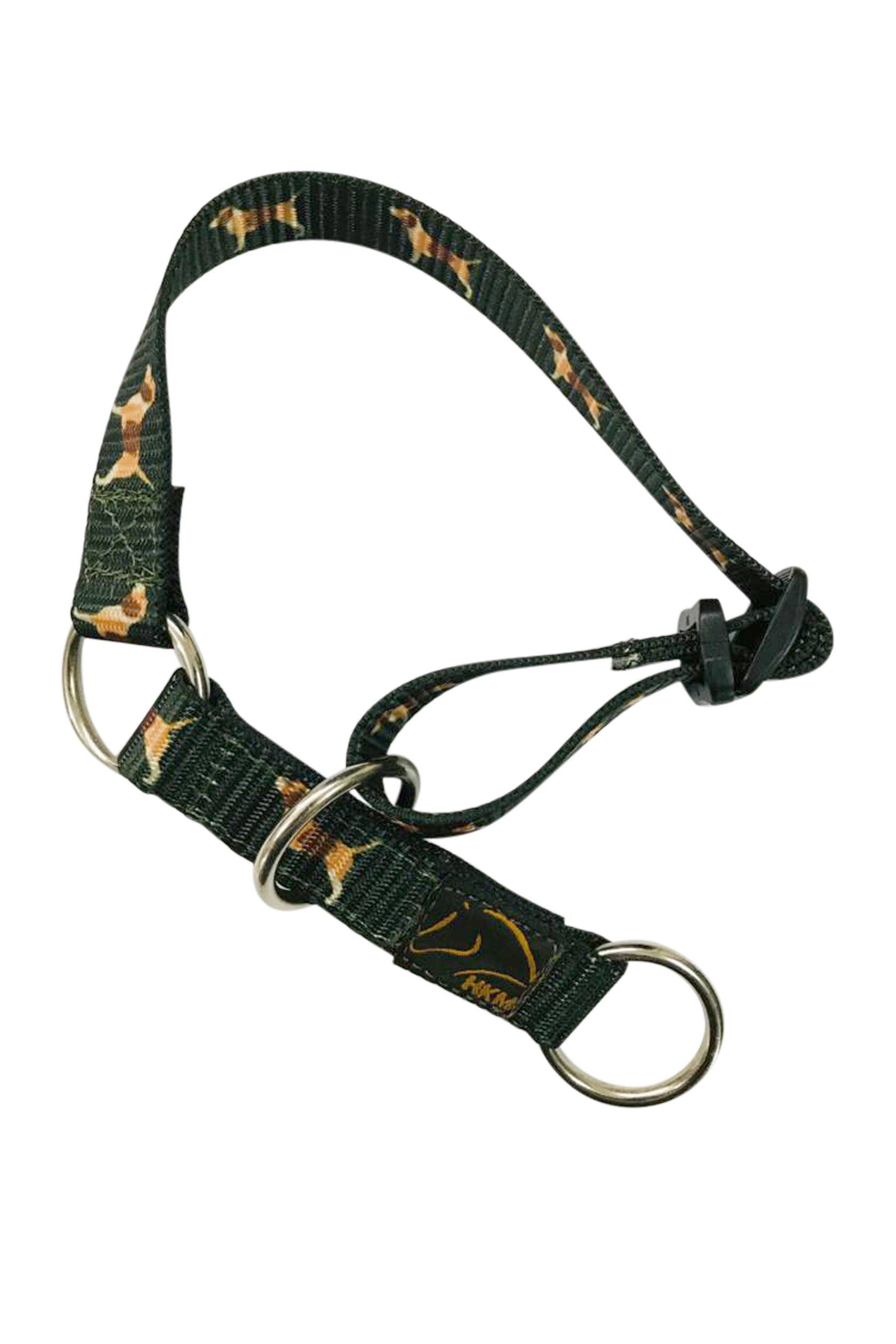 Dog head collar Beagle 5900 deep green / 25 cm - 40 cm
