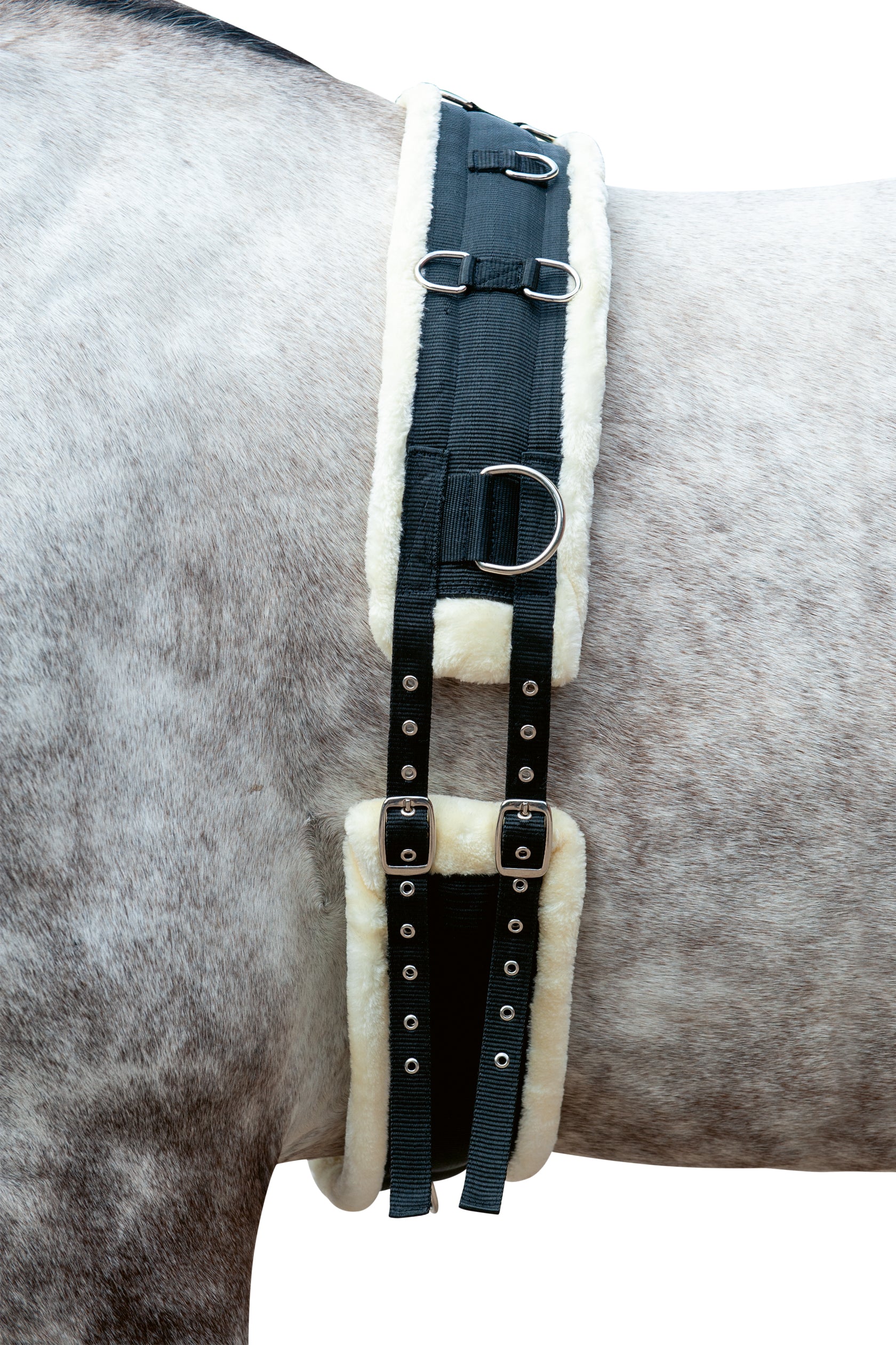 Lunge roller Comfort Teddy 9123 black/nature / Pony