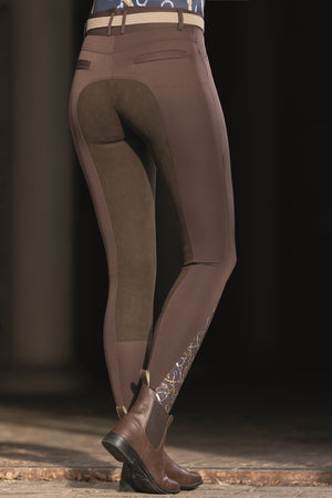 Riding breeches Allure Alos full seat 2100 dark brown / EU34/UK24/US22