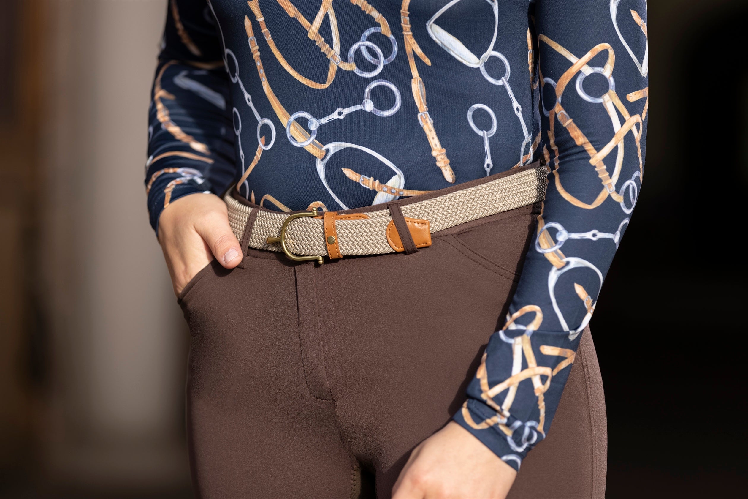 Elastic belt Ann 2500 beige / 70